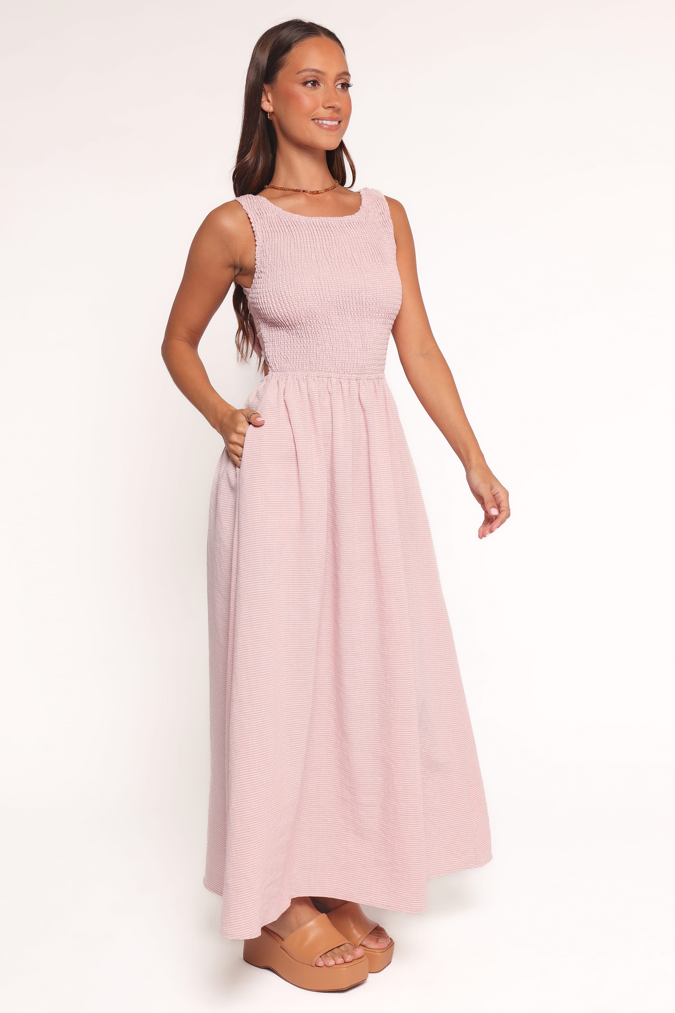 Lillie Maxi Dress - Pale Pink
