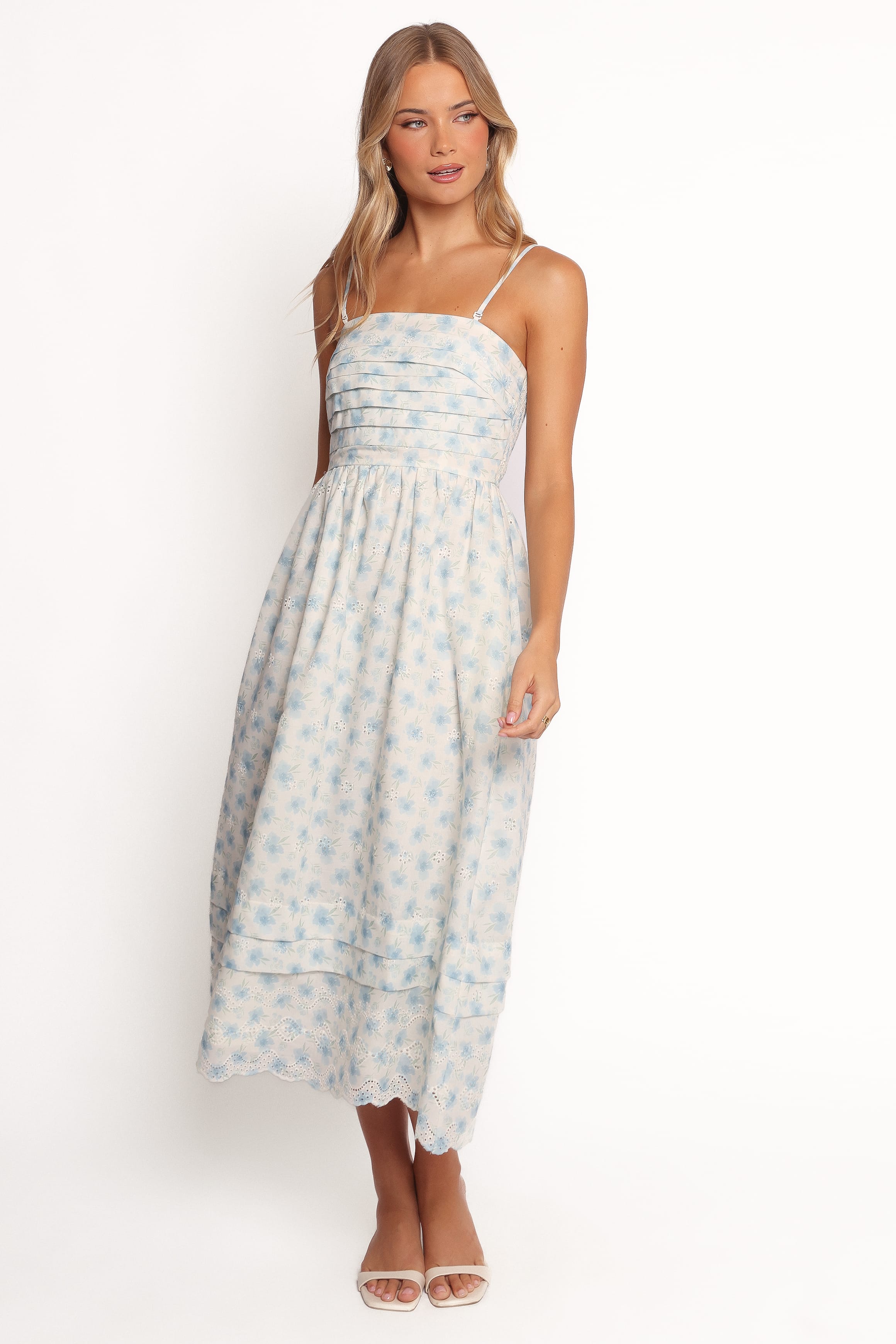 Lisette Midi Dress - Blue