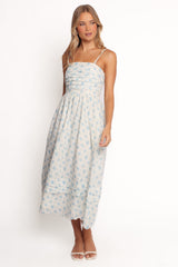 Lisette Midi Dress - Blue