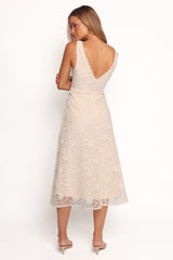 Louise Midi Dress - Cream