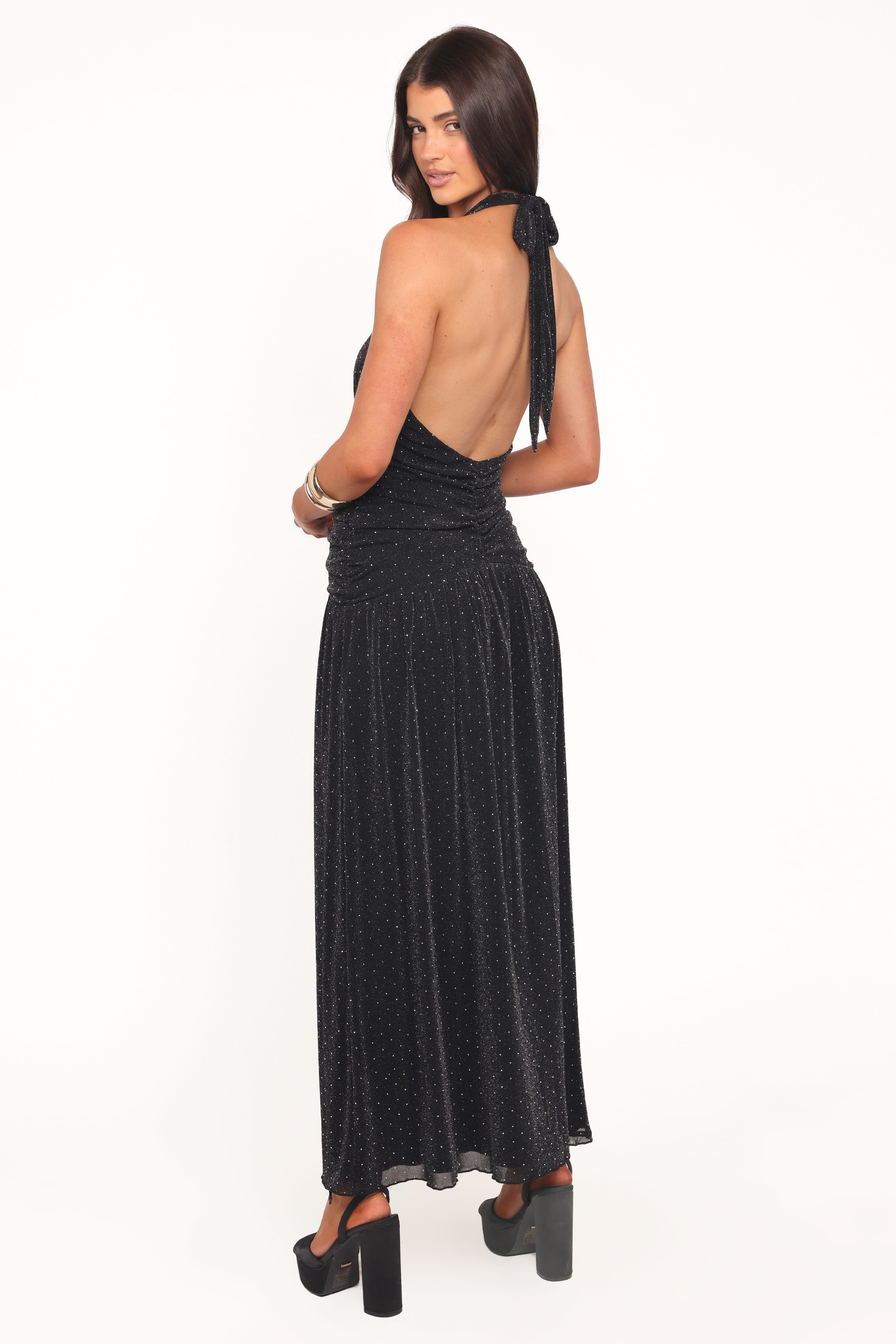 Lucas Halterneck Maxi Dress - Black