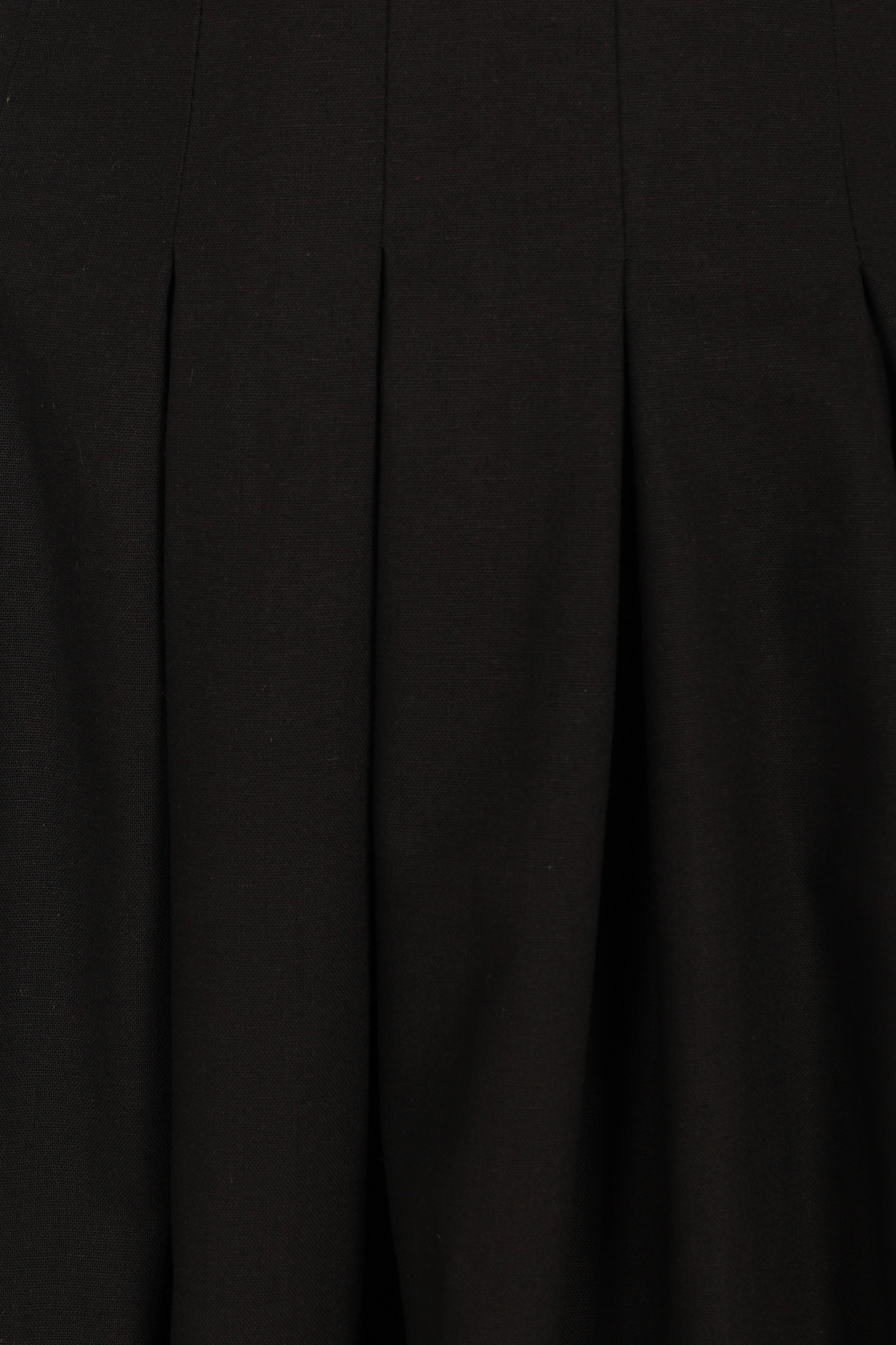 Maria Puff Sleeve Midi Dress - Black