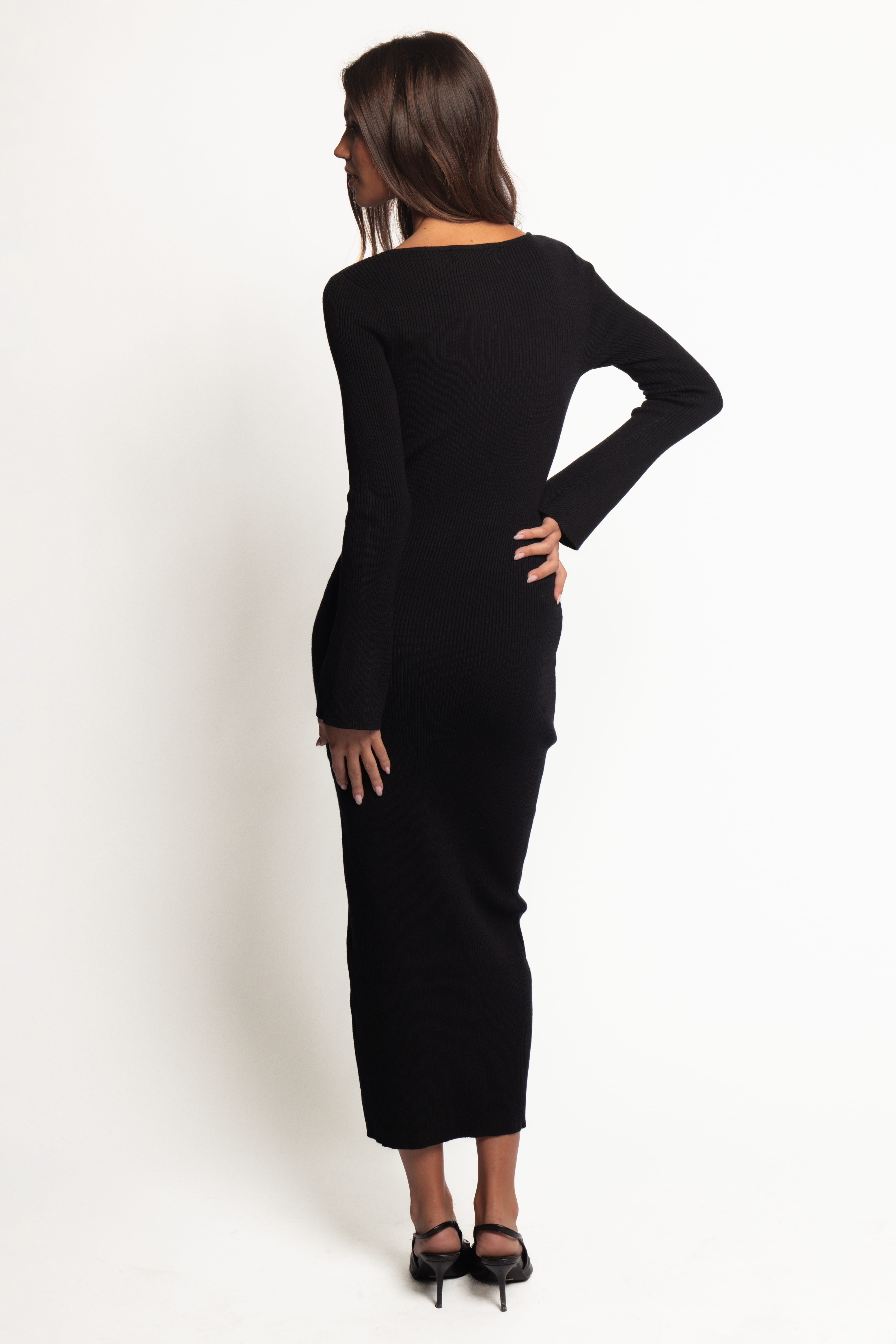Maxwell Knit Maxi Dress - Black
