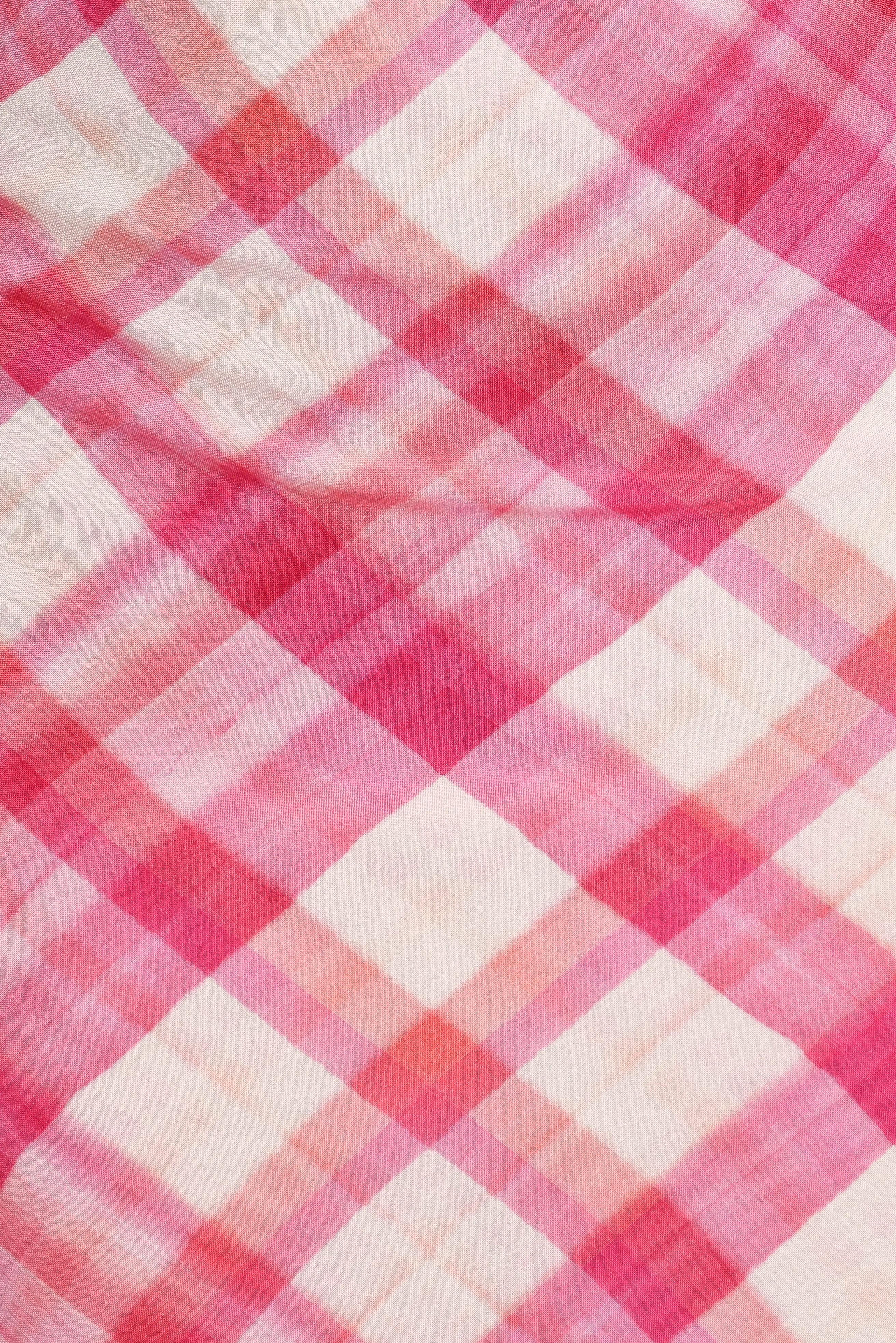 Morghan Midi Dress - Pink Check