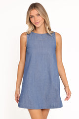 Nicklin Shift Mini Dress - Denim