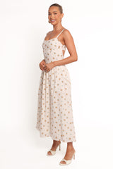 Oakley Maxi Dress - Yellow Floral