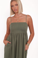 Odessa Maxi Dress - Palm Green