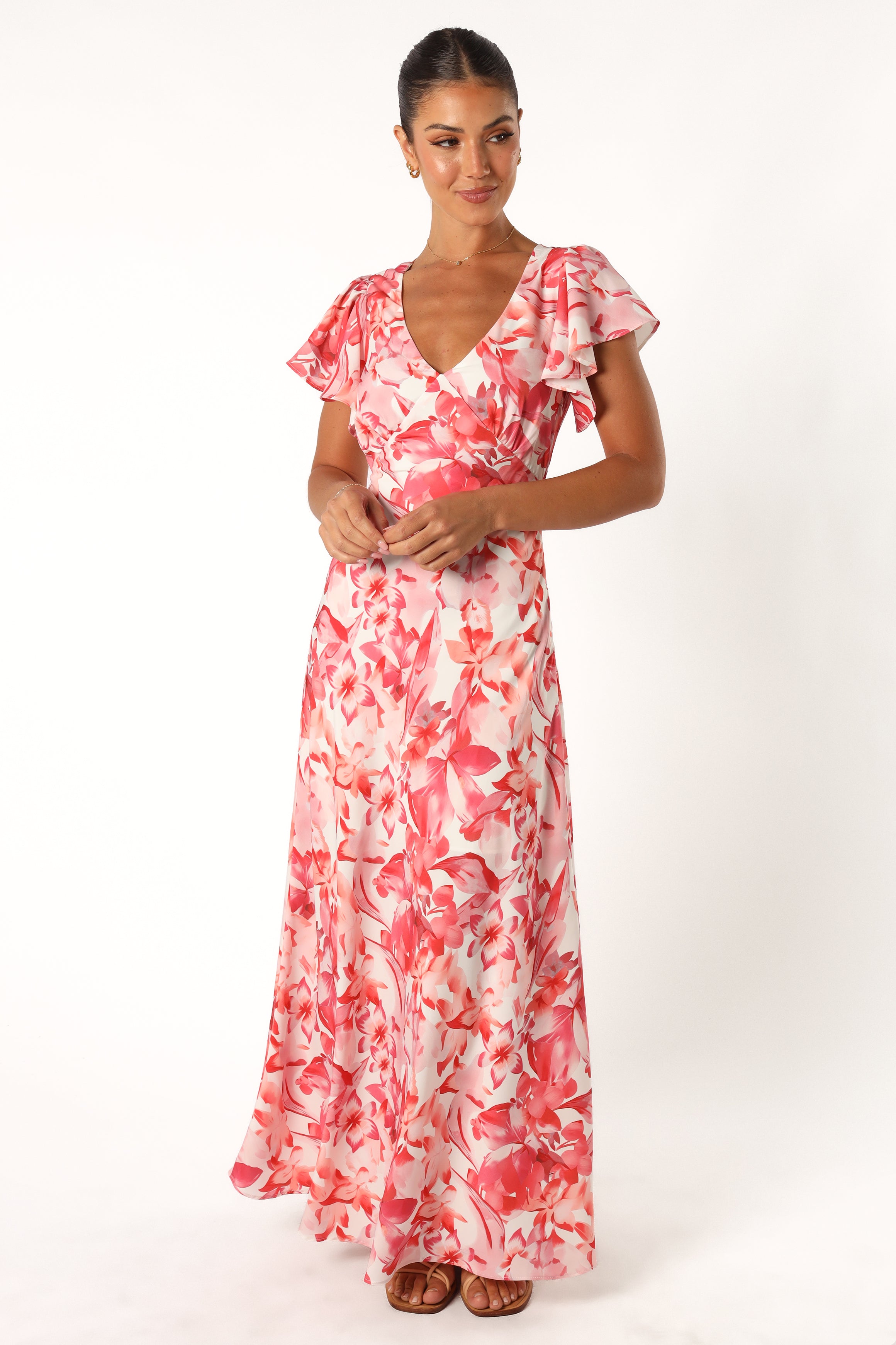 Ramsey Maxi Dress - Red Floral