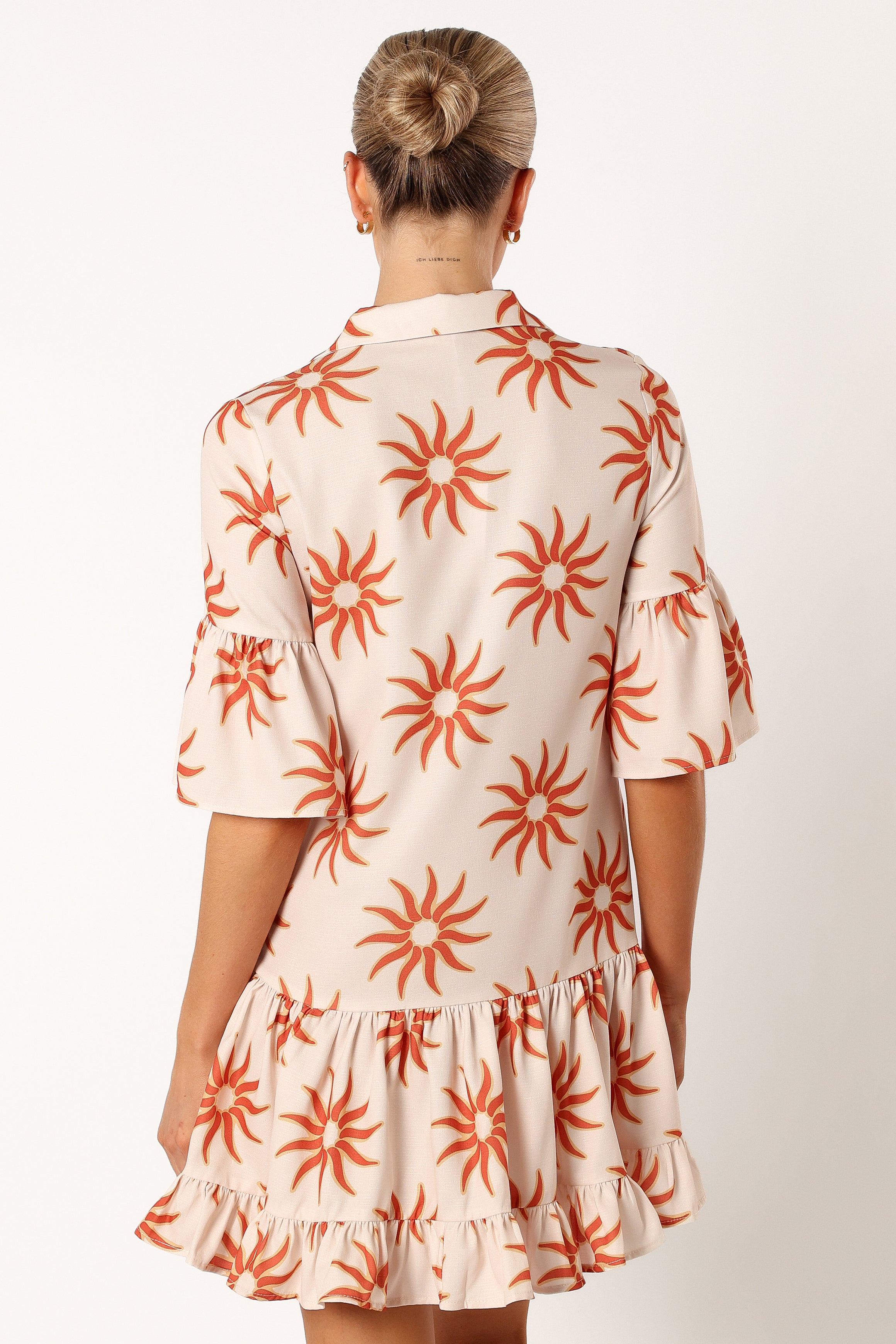 Ren Long Sleeve Mini Dress - Soleil