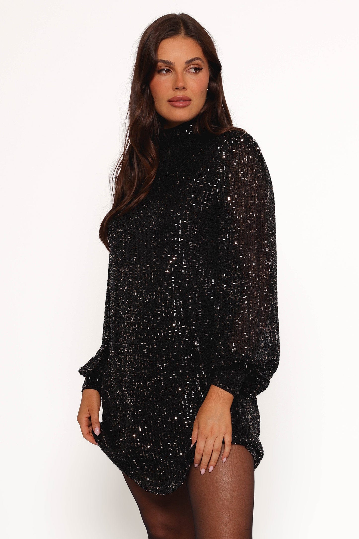 Springfield Mini Dress - Black/Gold