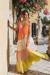 Tallulah Tiered Maxi Dress - Multi