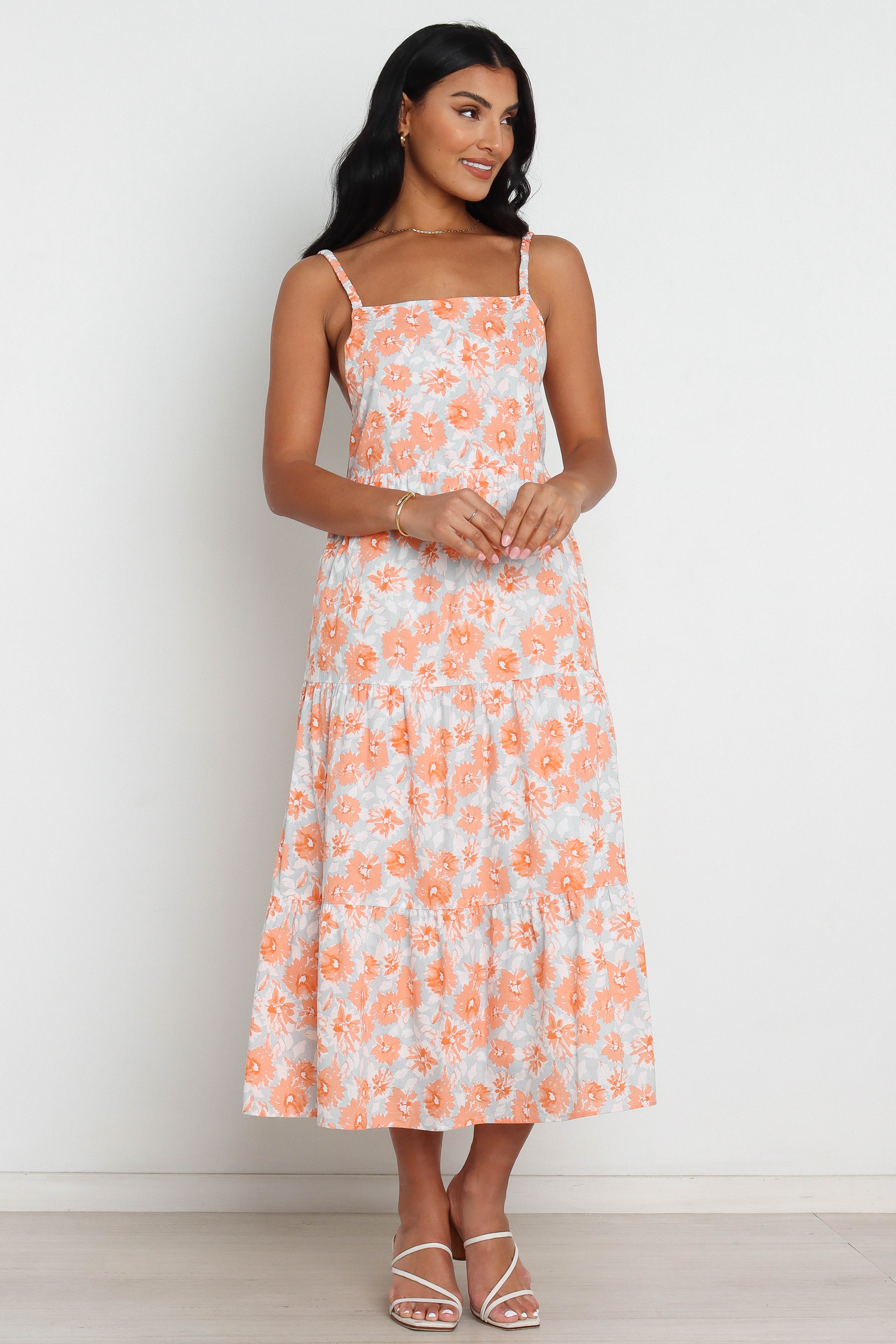 Tawo Dress - Orange Floral