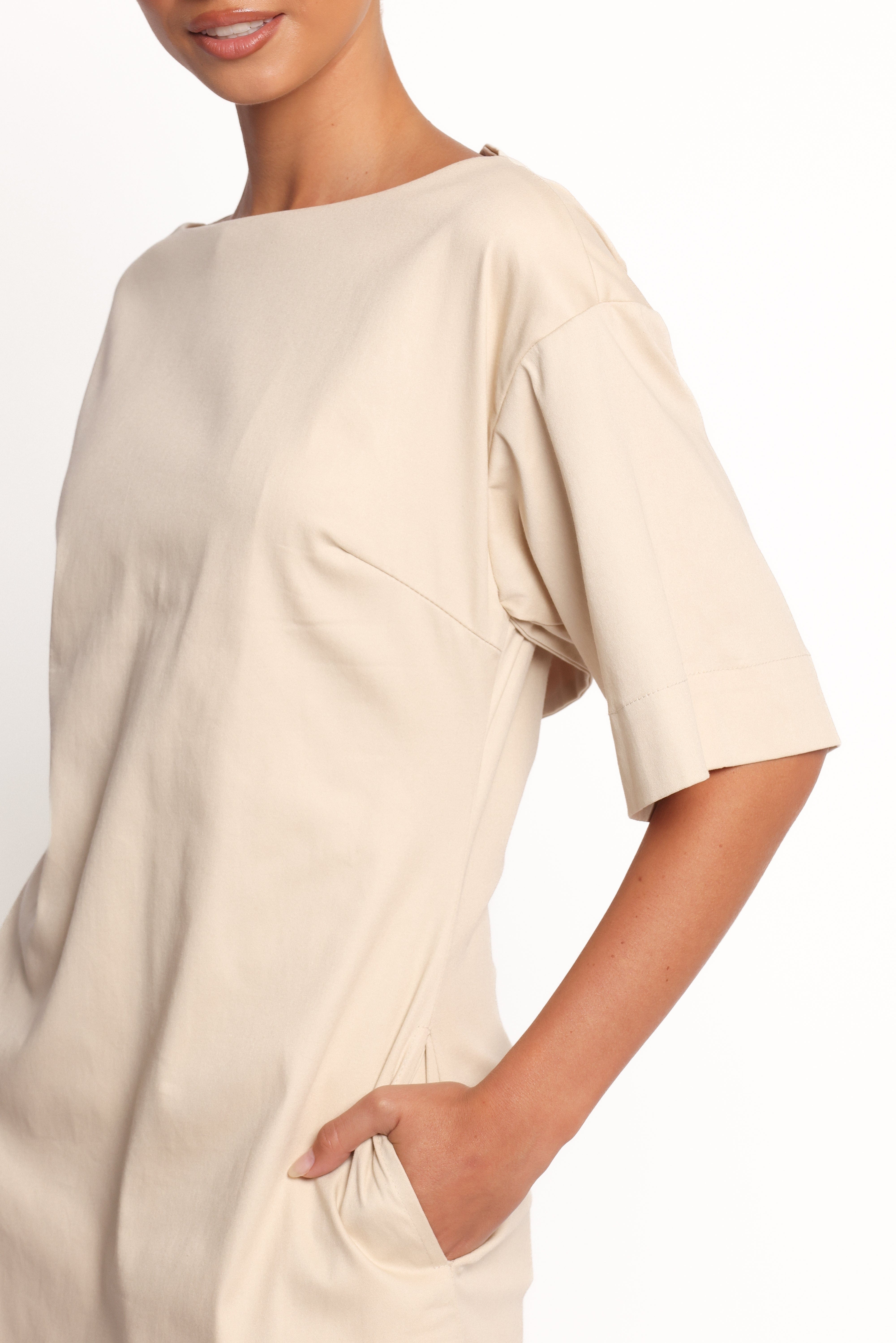 Thorne Mini Dress - Beige