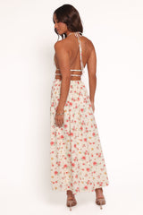Wilder Halterneck Maxi Dress - Pink Floral