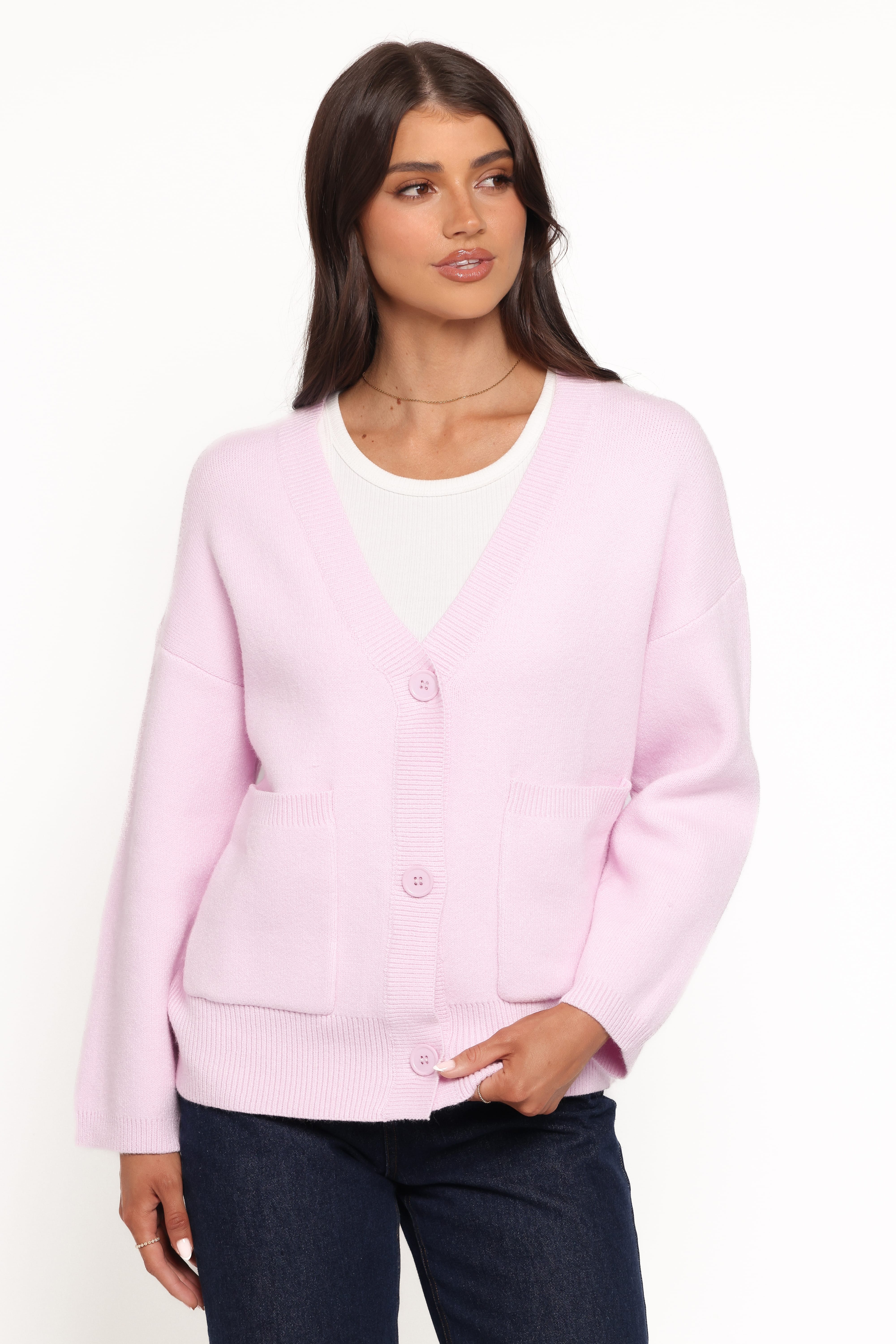 Jayden Cardigan - Pale Pink