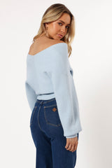 Langton Knit Sweater - Pale Blue