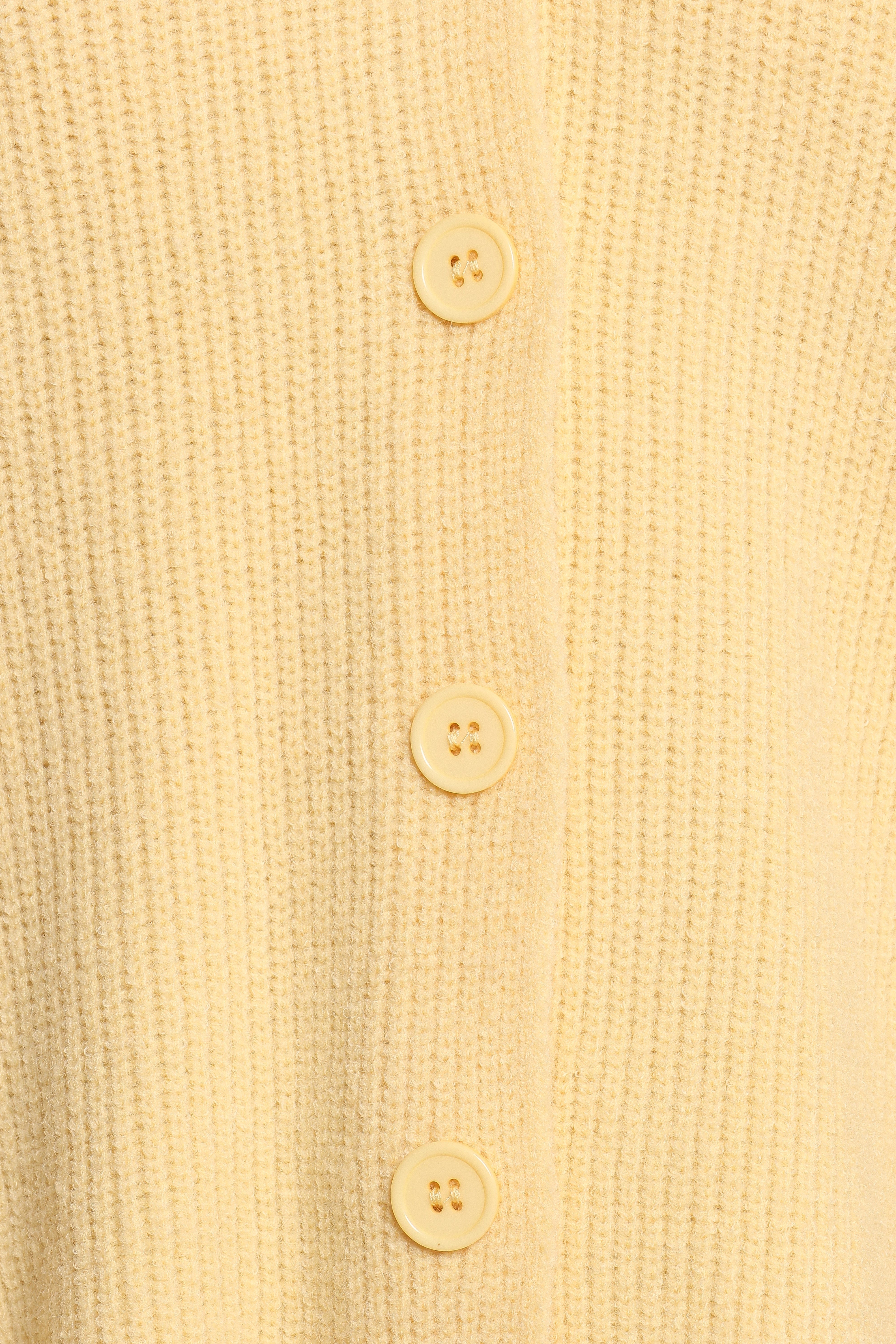 Sybil Button Front Cardigan - Butter Yellow