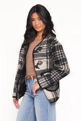 Austin Plaid Jacket - Black