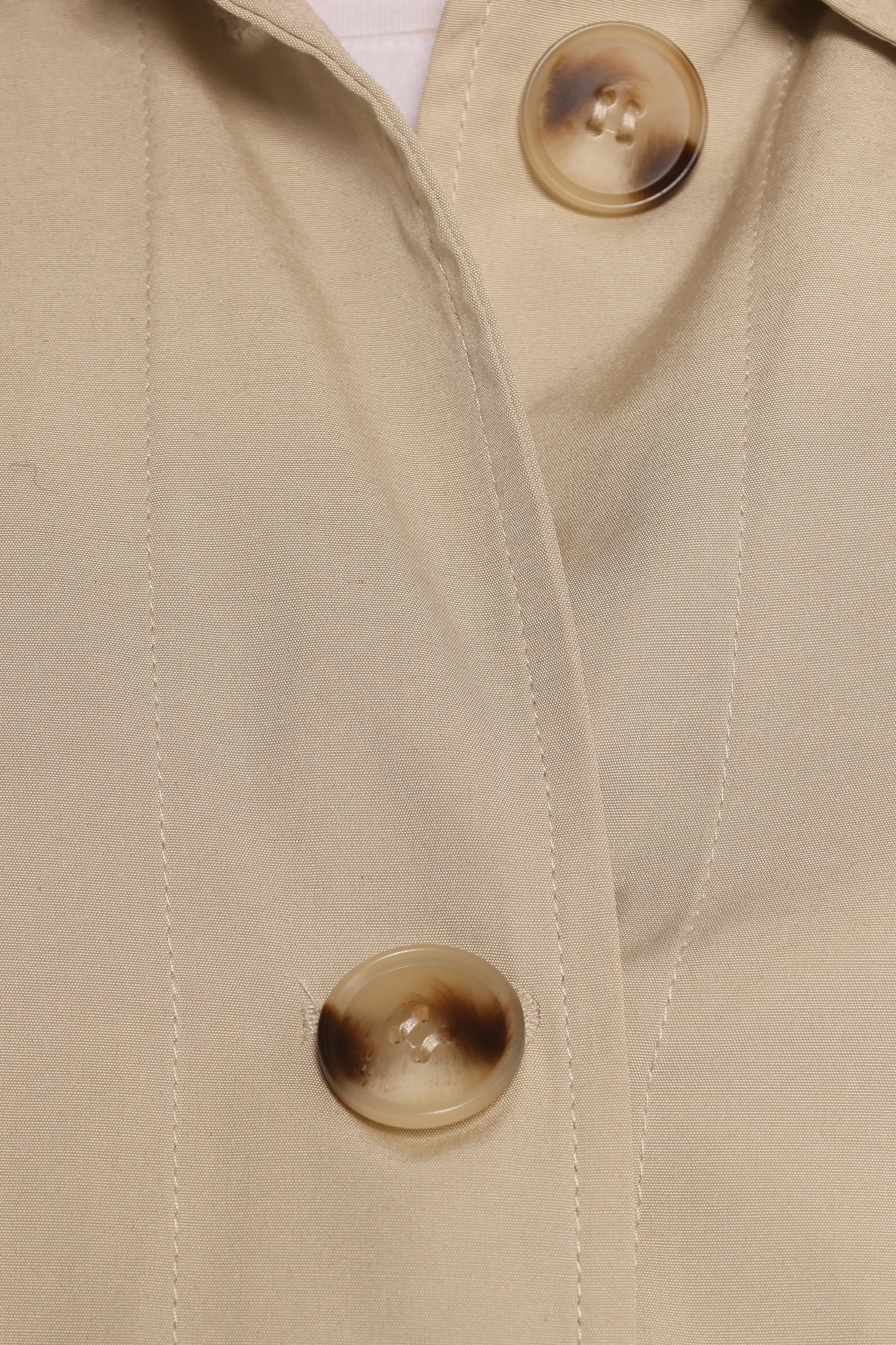 Stella Button Front Collar Jacket - Taupe