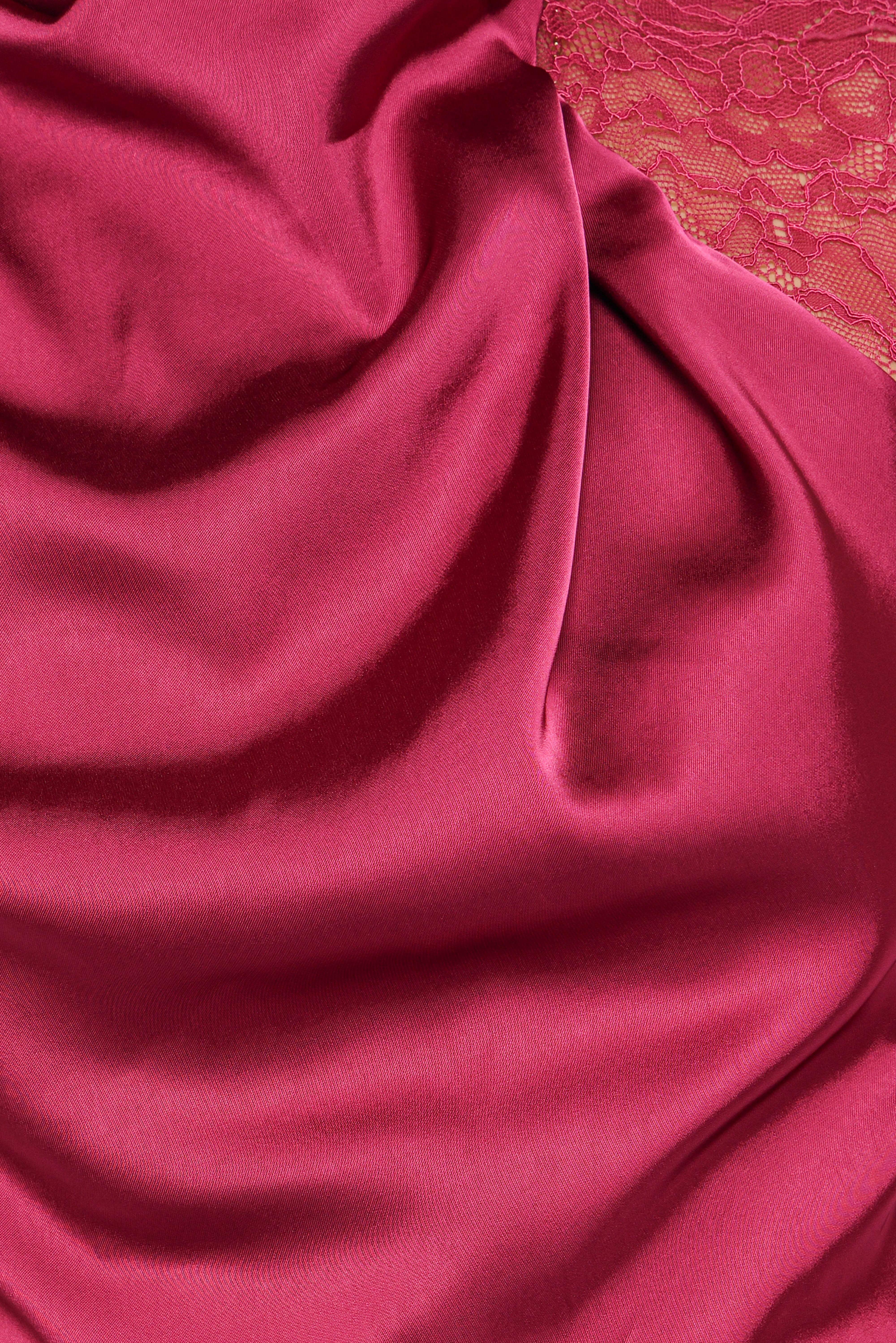 Brinley One Shoulder Jumpsuit - Berry