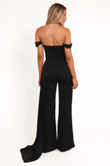 Jenny Off Shoulder Jumpsuit - Black