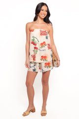 Karlen Strapless Romper - Tutti Frutti