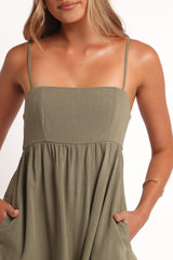 Quinley Romper - Olive
