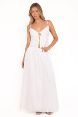 Blaire Skirt Set - White