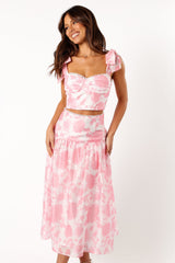 Elle Two Piece Set - Pink Floral