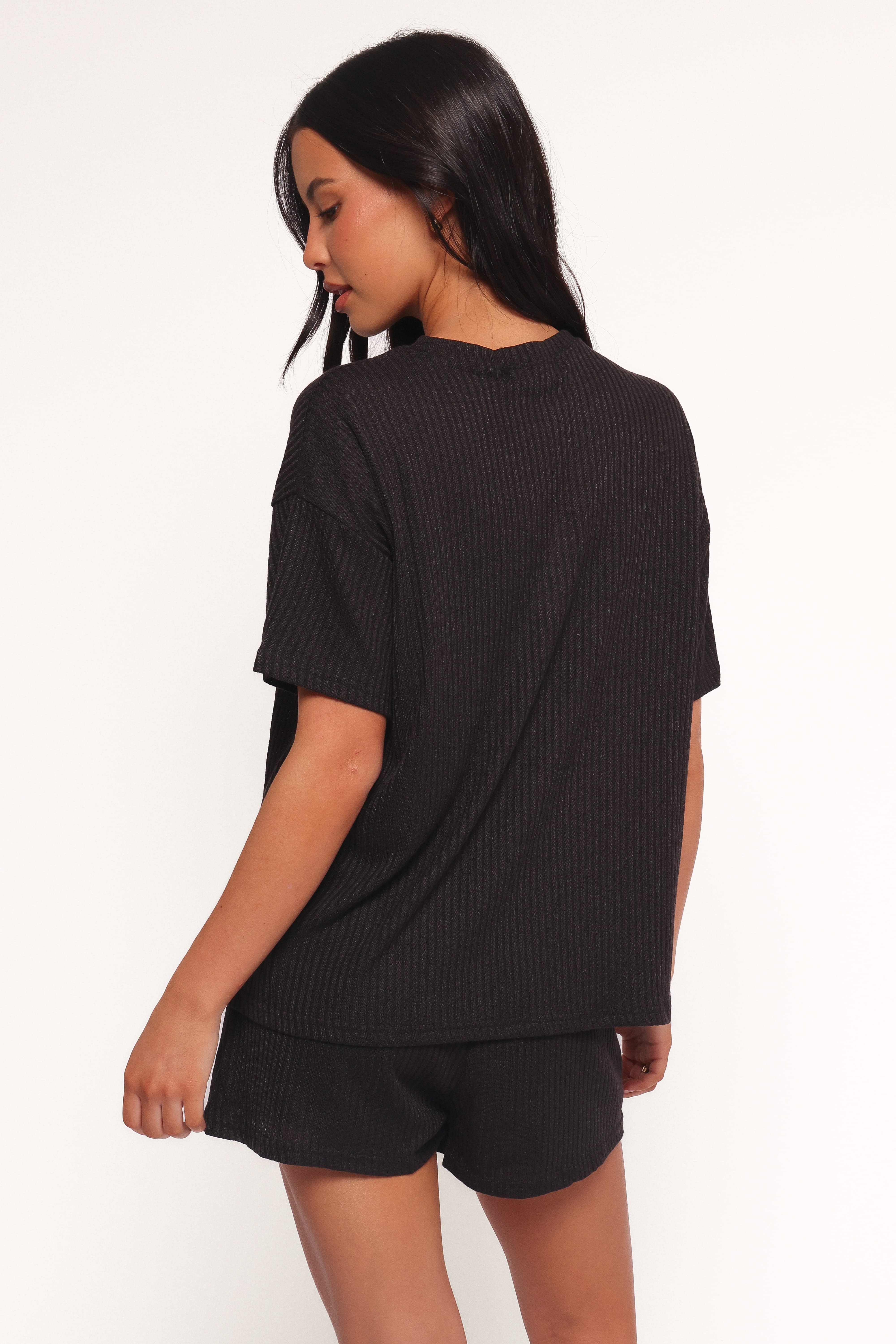Granger Knit Short Set - Black