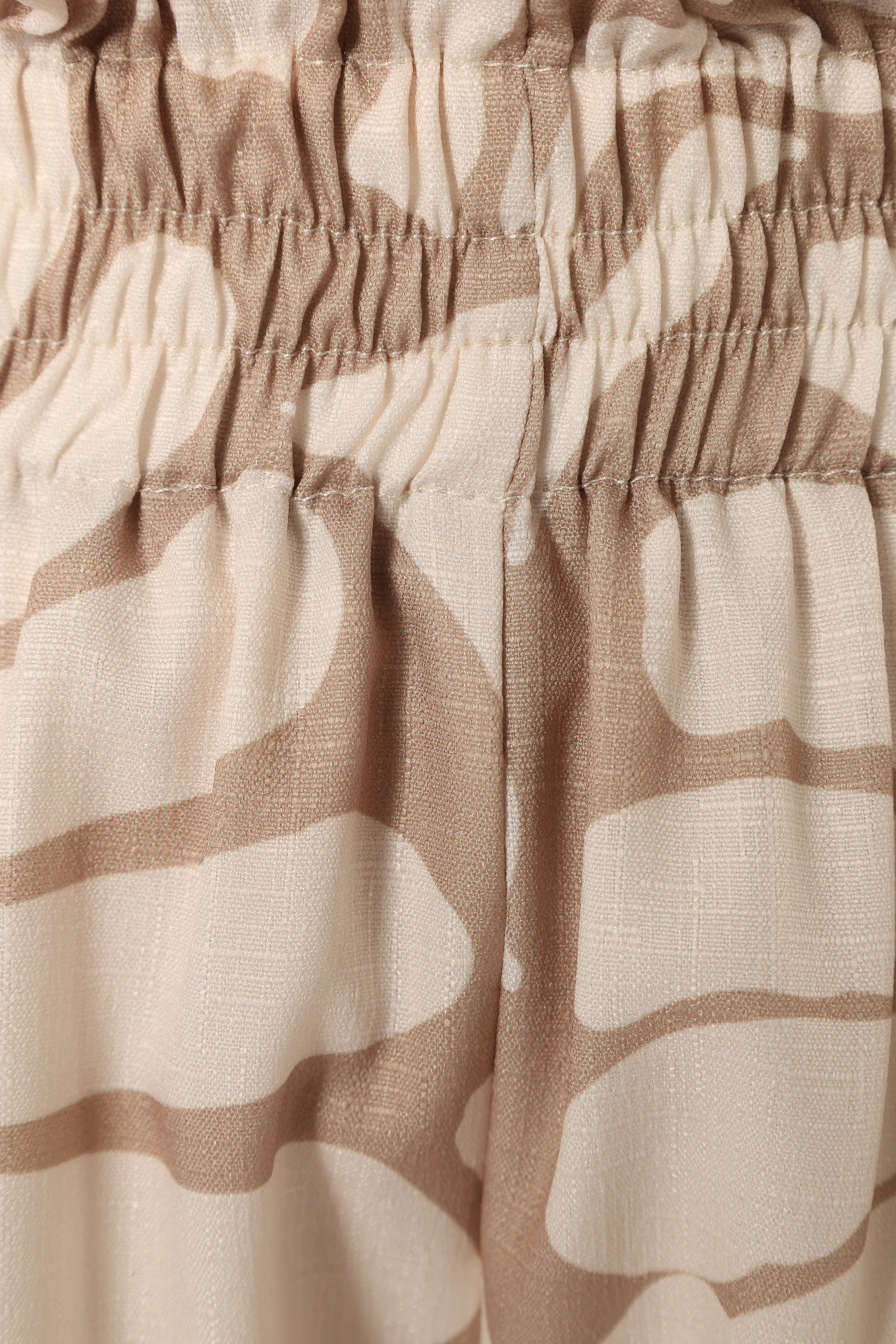 Gretel Short Set - Beige White