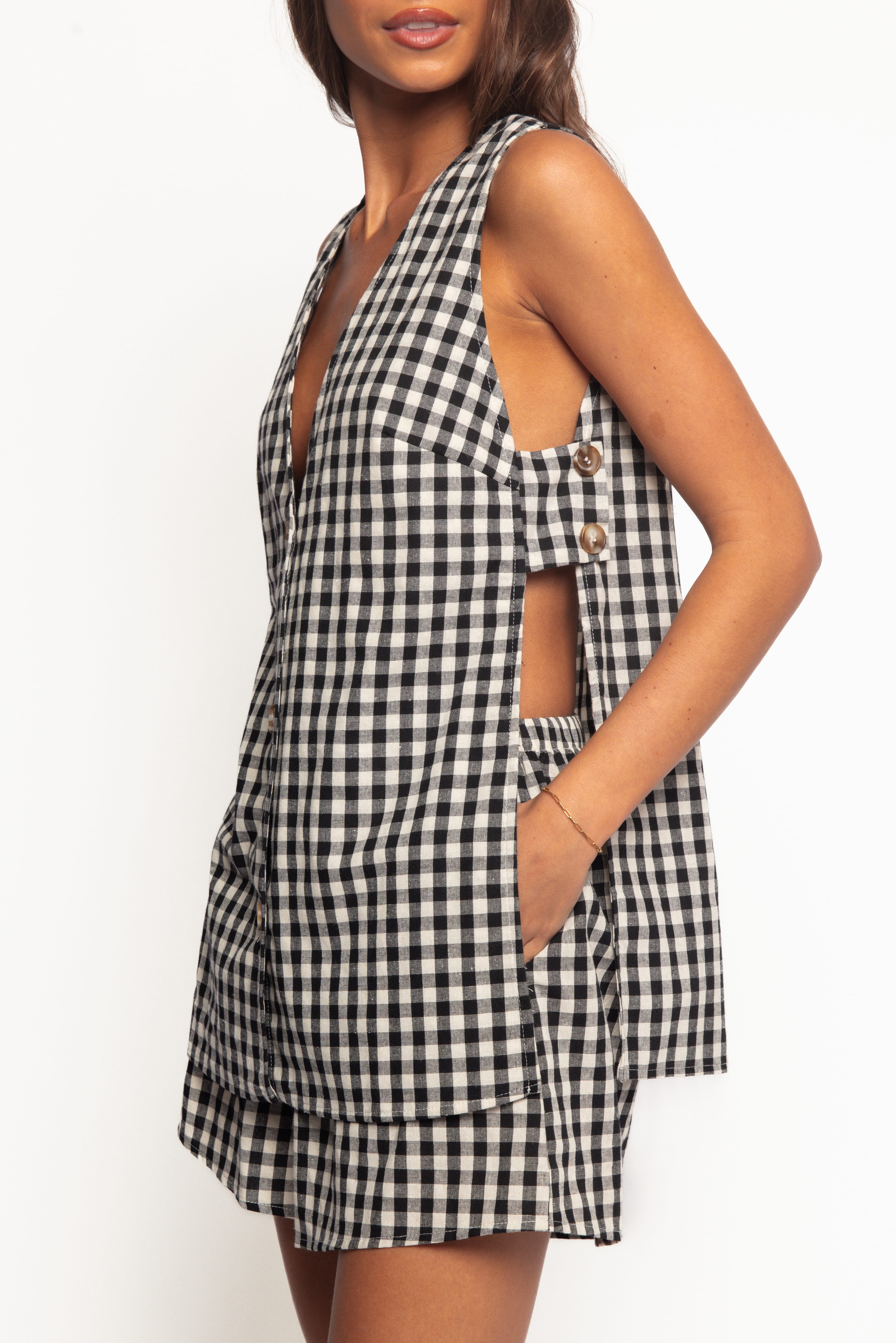 Miller Short Set - Black Gingham