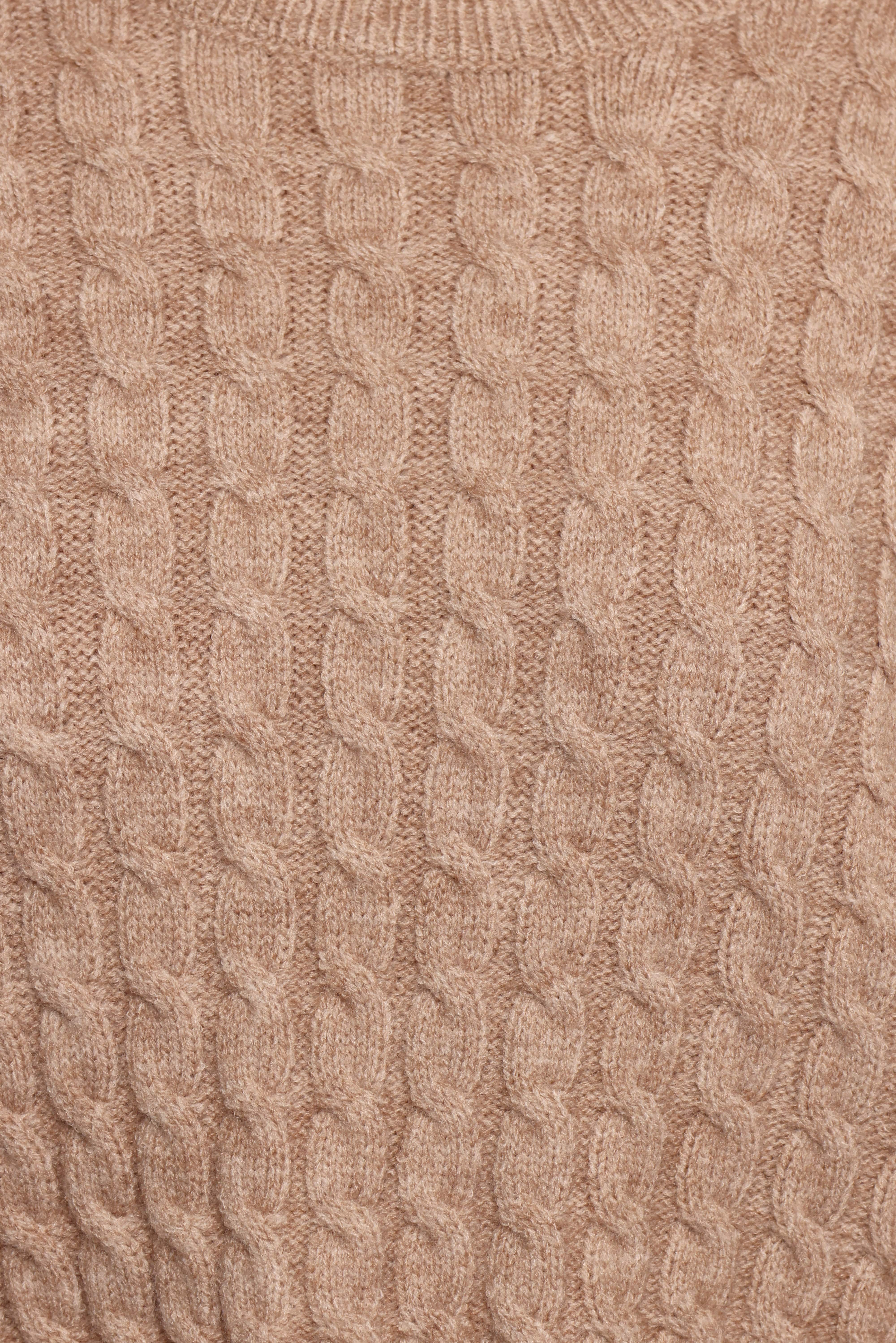 Reid Cable Knit Skirt Set - Taupe