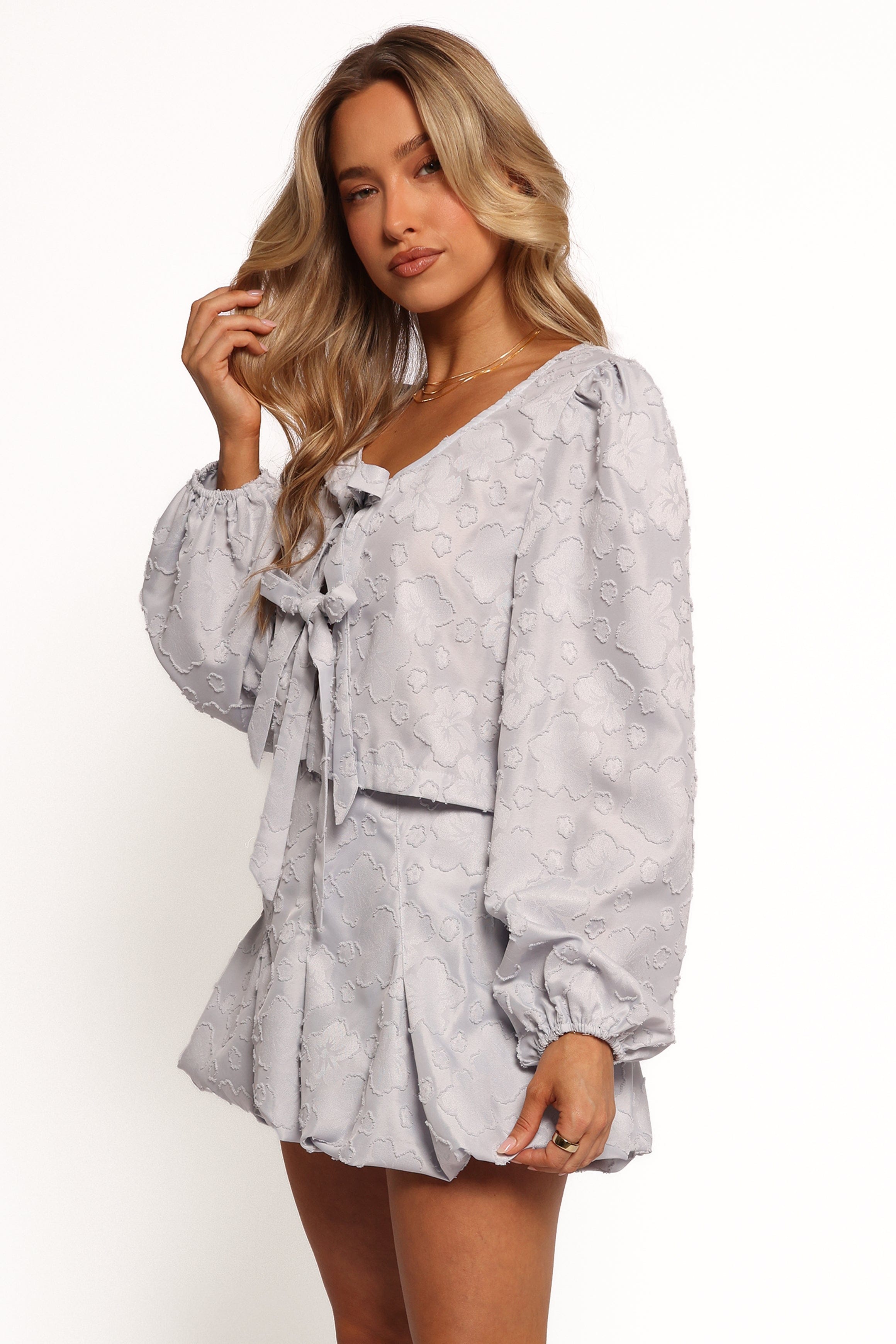 Stevie Two Piece Set - Dusty Blue