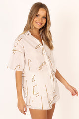 Sunset Short Set - Brown