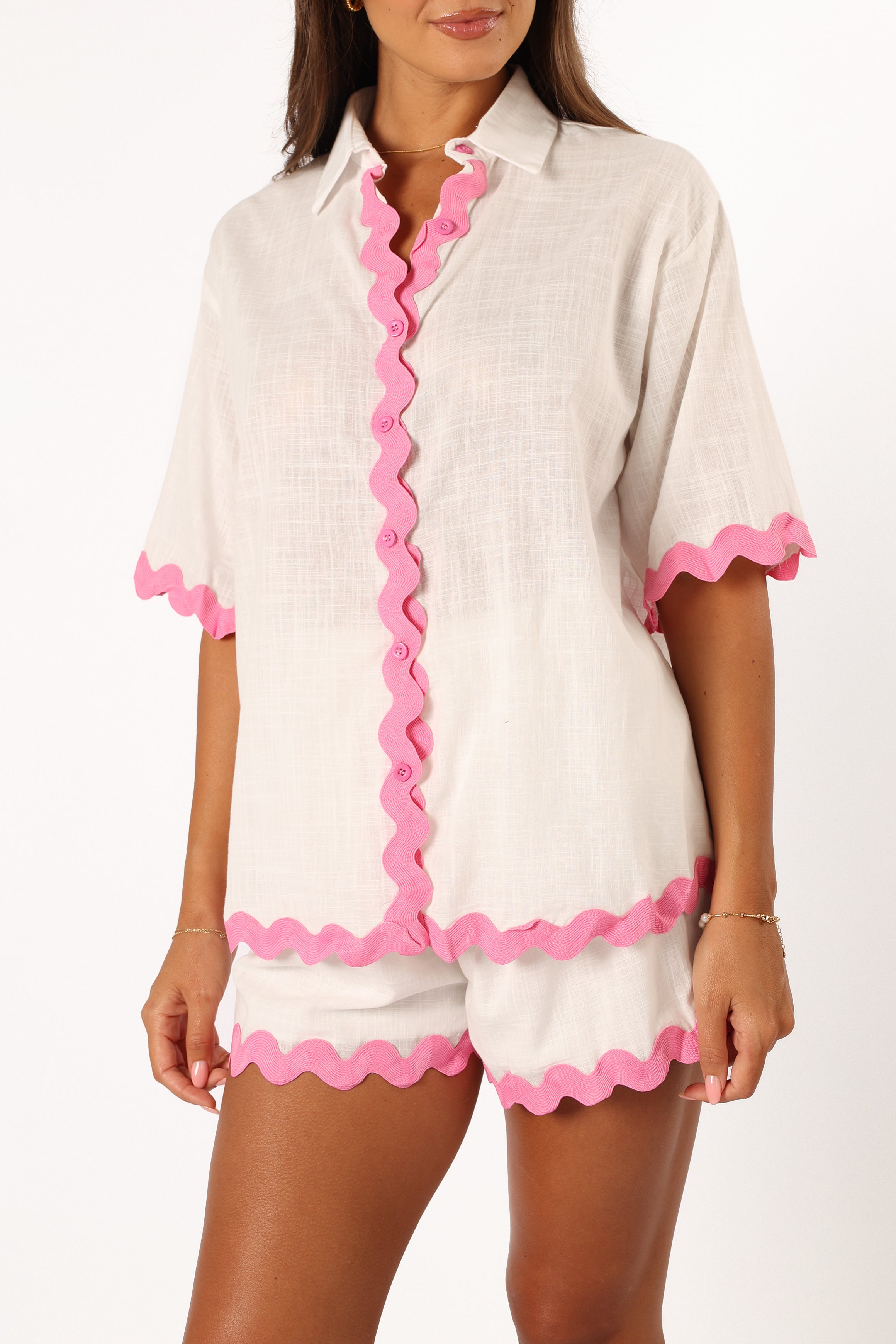 Wilson Short Set - White Pink