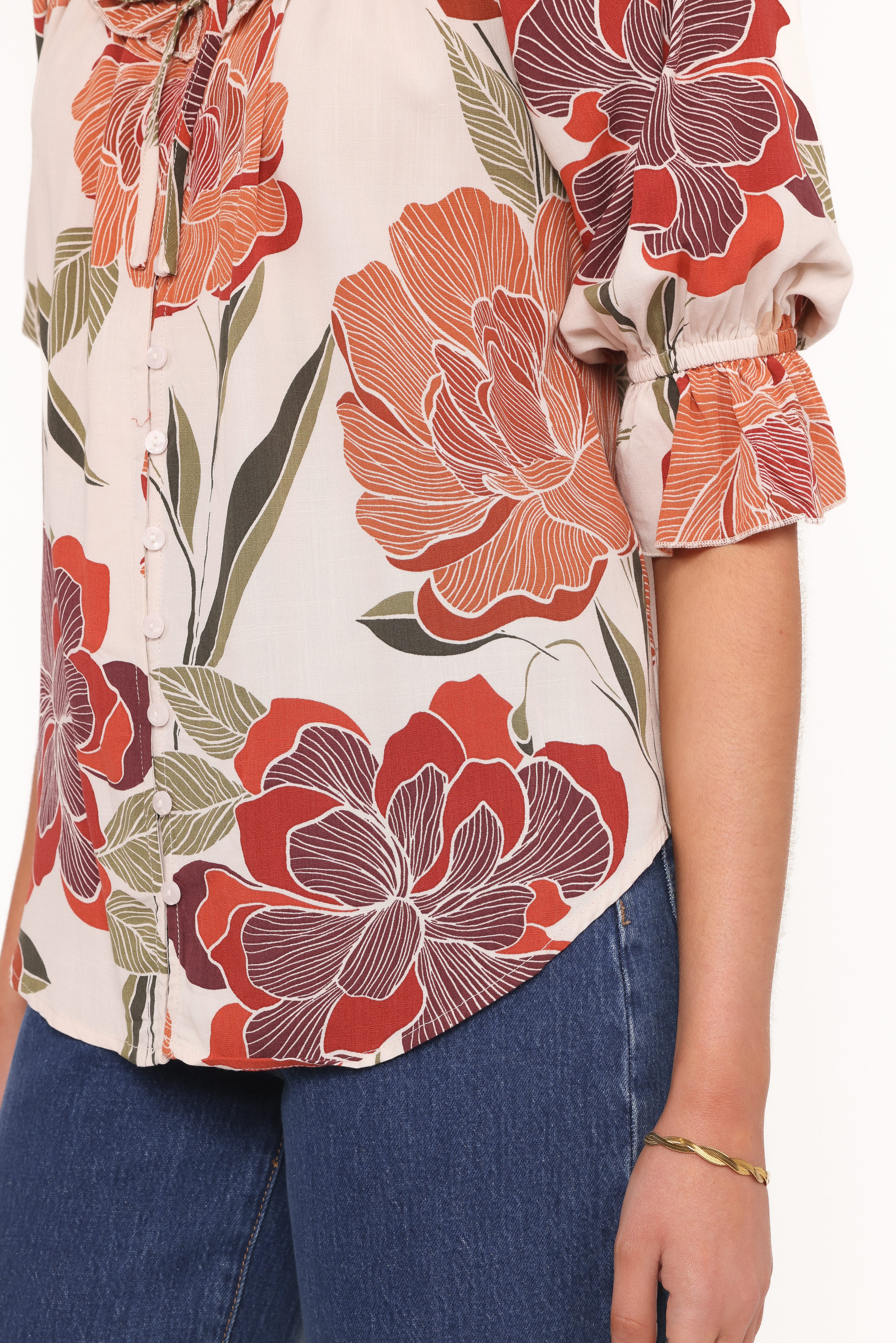 Bertha Top - Fall Floral