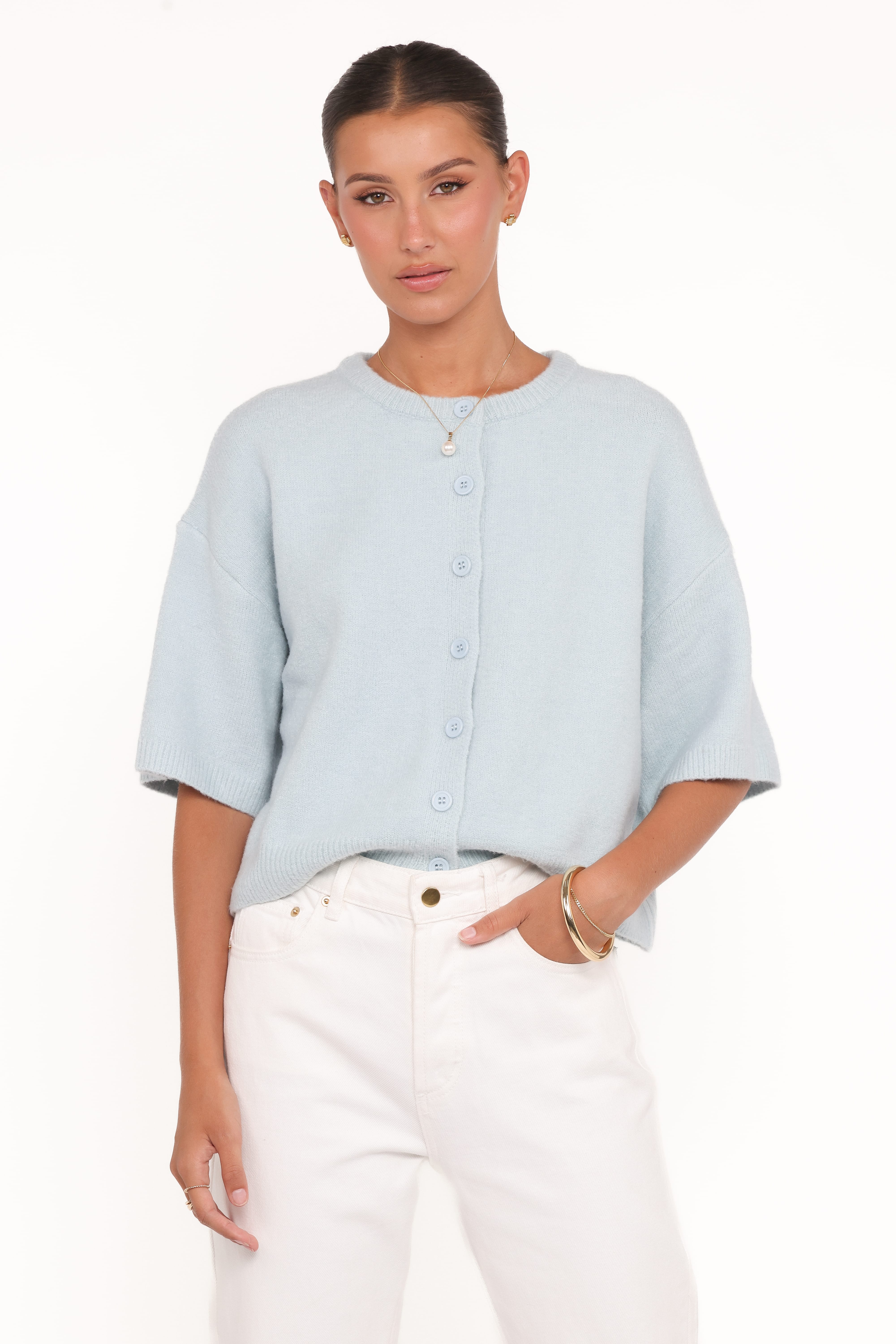 Lilith Knit Top - Blue