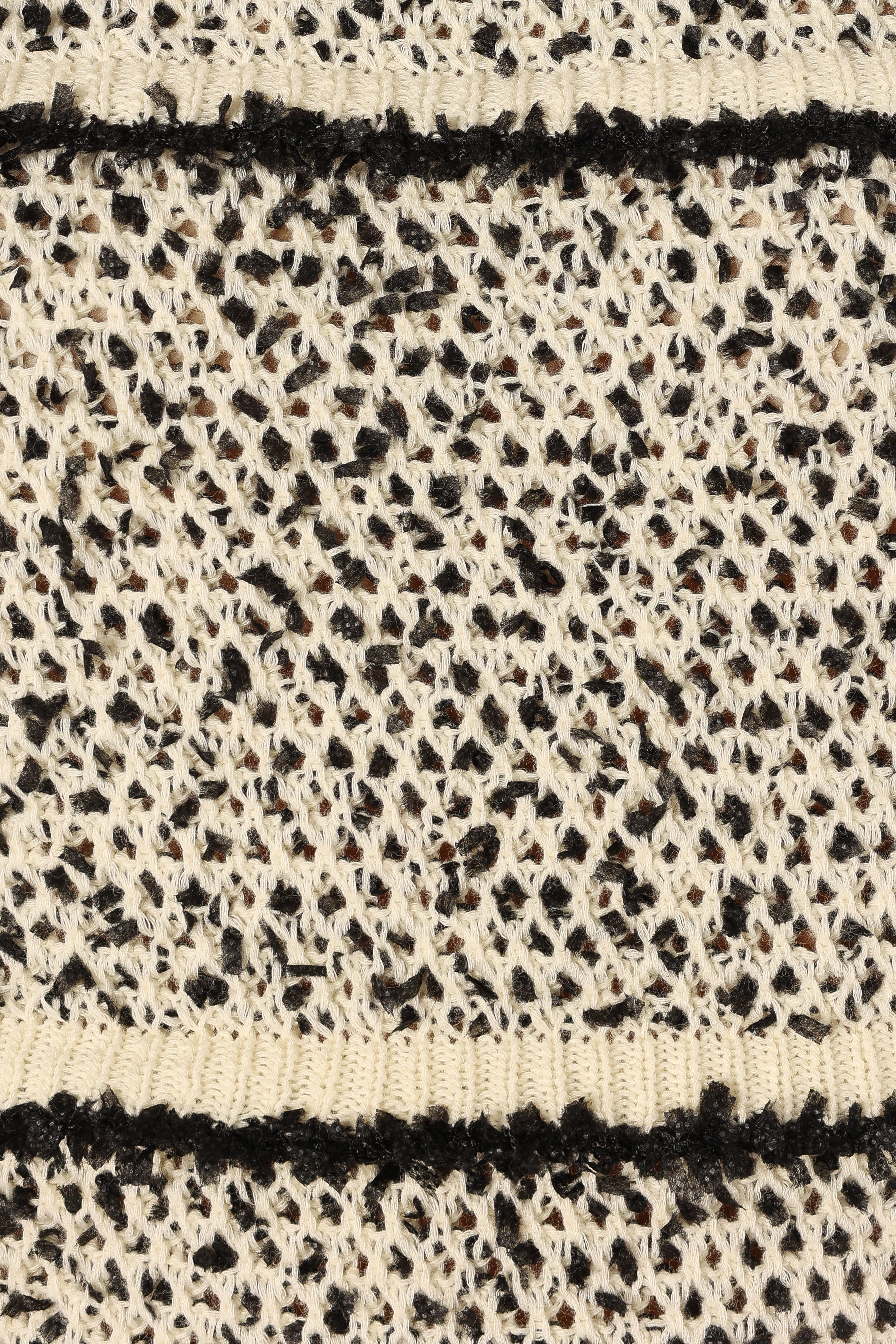Lydia Knit Top - Ivory Black