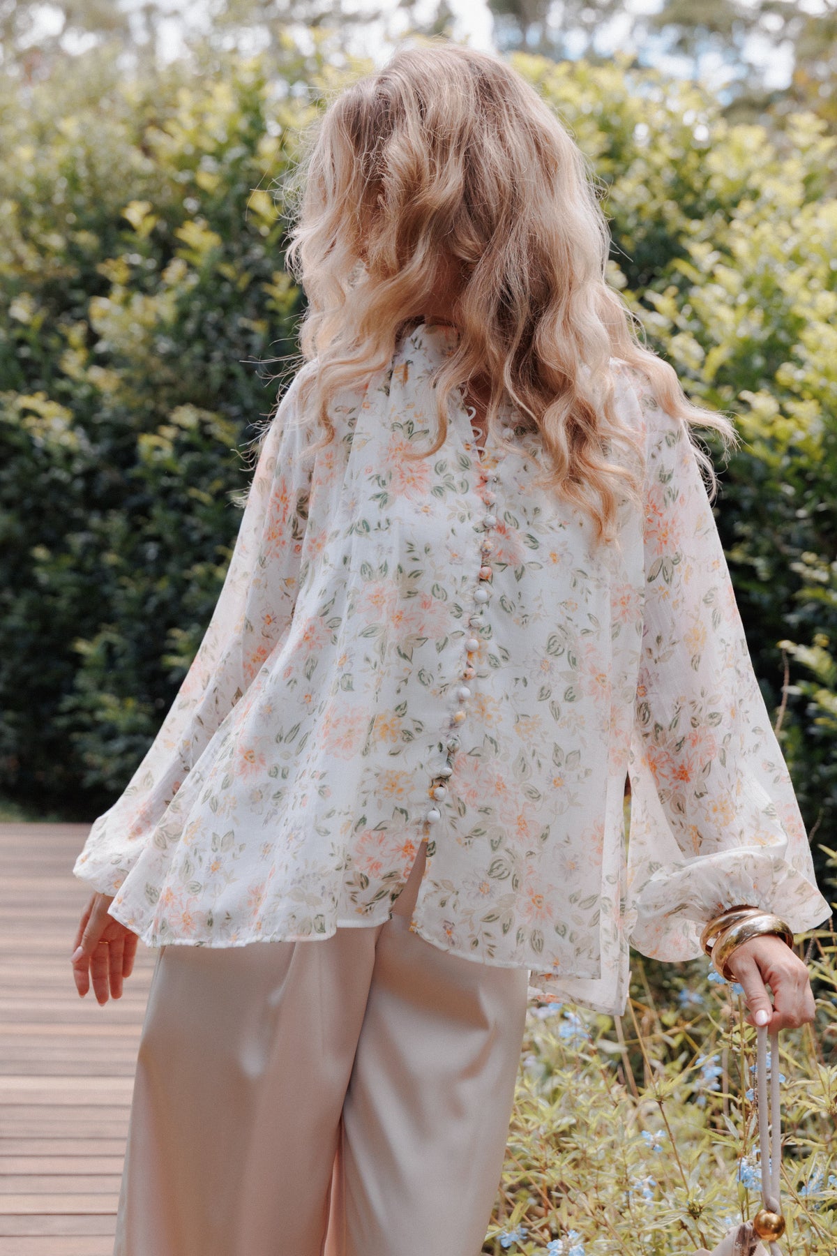 Marni Top -  White Multi Floral