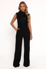 Nissa Sequin Top - Black