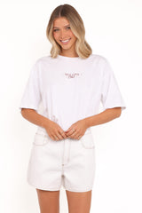 Runa Self Love Graphic Tee - White