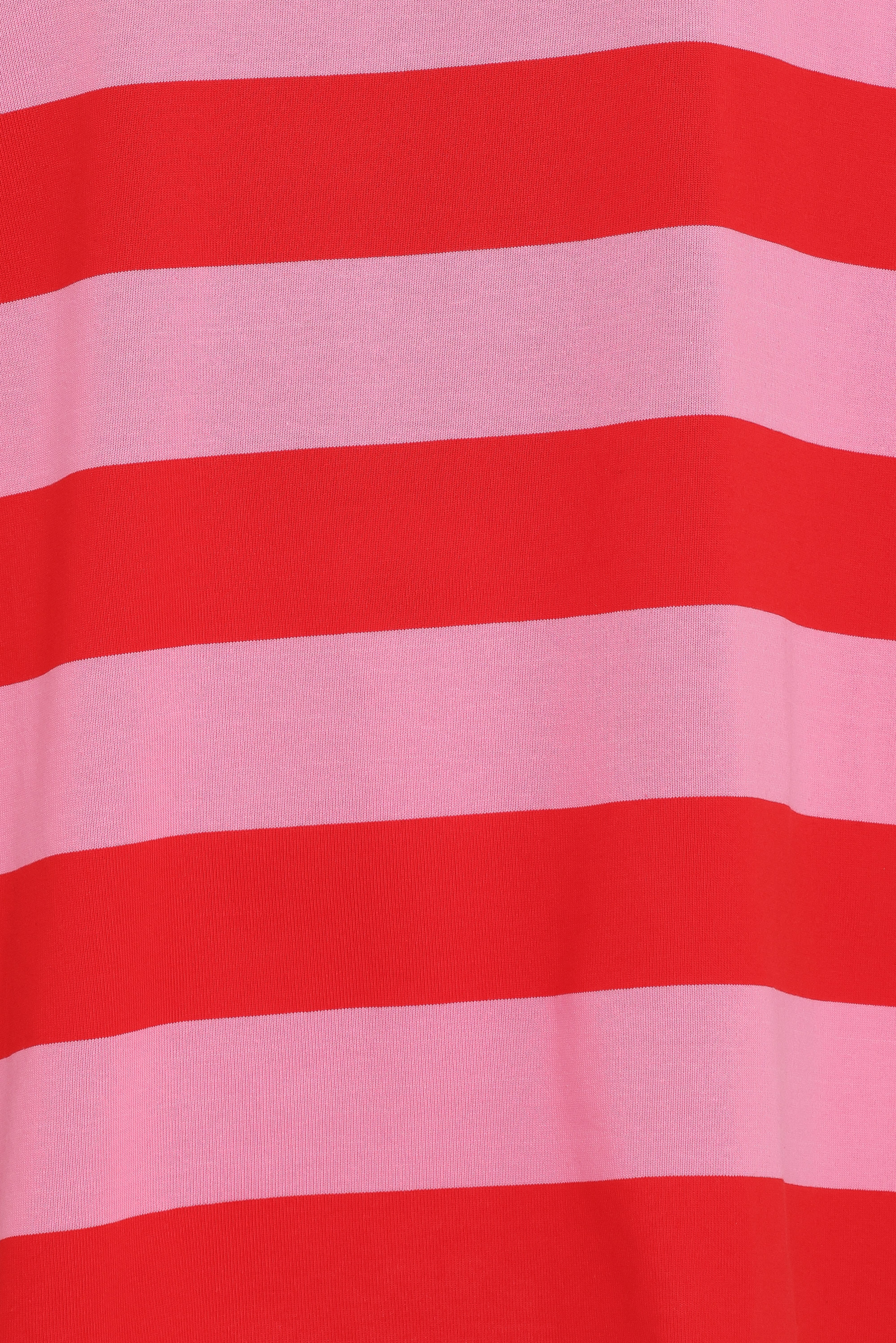 Zestora Tee - Red Pink Stripe
